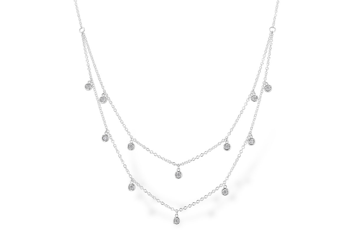 B282-74444: NECKLACE .22 TW (18 INCHES)