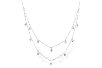 B282-74444: NECKLACE .22 TW (18 INCHES)