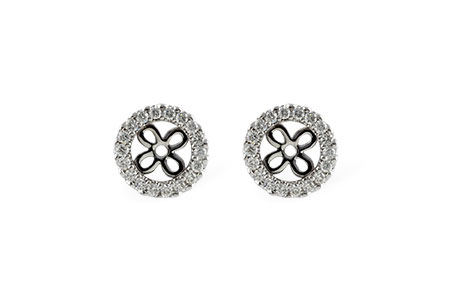 F196-40744: EARRING JACKETS .24 TW (FOR 0.75-1.00 CT TW STUDS)