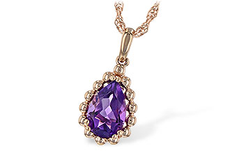 G198-22616: NECKLACE 1.06 CT AMETHYST