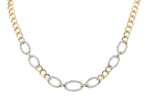K282-75316: NECKLACE 1.12 TW (17")(INCLUDES BAR LINKS)