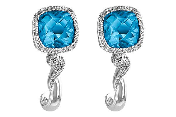 D196-43544: EARR 2.10 BLUE TOPAZ 2.14 TGW