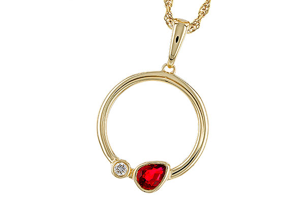 E283-66253: NECKLACE .24 RUBY .26 TGW