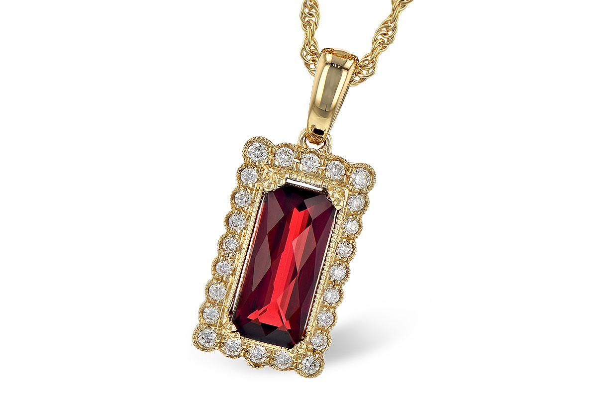 H281-83498: NECK 1.80 GARNET 1.95 TGW