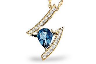 M283-65307: NECK 1.04 LONDON BLUE TOPAZ 1.23 TGW (8x6MM)